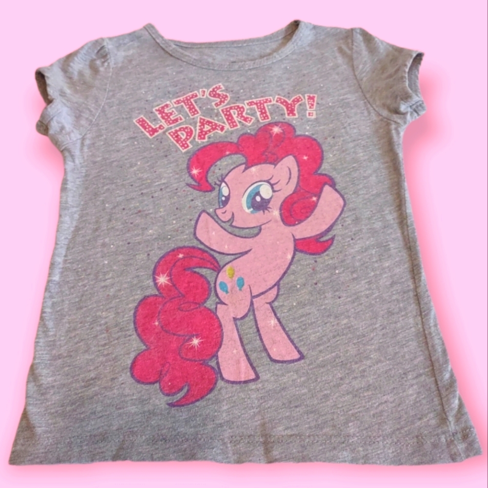 MLP little girls graphic tee t shirt Pinky Pie theme birthday party size 4t cute
